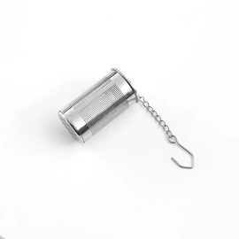 1pc Infuser For Loose Tea - Leaves Strainer, With Chain Hook, Fine Mesh Filter Steeper,Reusable Ball For Fruittea, Spices, Tapots
