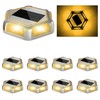 CREPOW Solar Dock Lights Driveway Deck Lights - 8 Packs