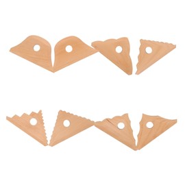 DOITOOL 8pcs Clay Sculpting Tools Durable Pottery Scrapers for Craft Projects Safe Rounded Corners Unique Design for Flexible Clay Shaping for Artists