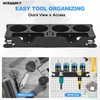 WODHMIEY Spray Bottle Storage Rack with Angle Grinder Holder, with