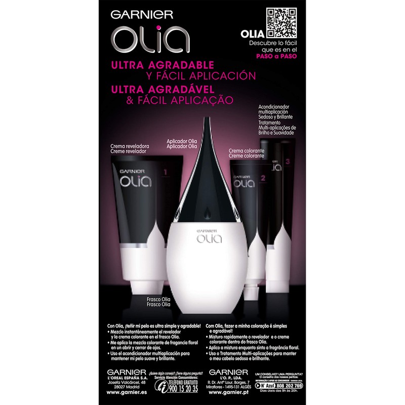 Garnier Olia Coloración Permanente Sin Amoniaco Para Un Olor Agradable