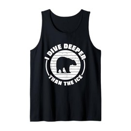 Mens Ice Water I Dive Deeper Than The Ice Bather Tank Top