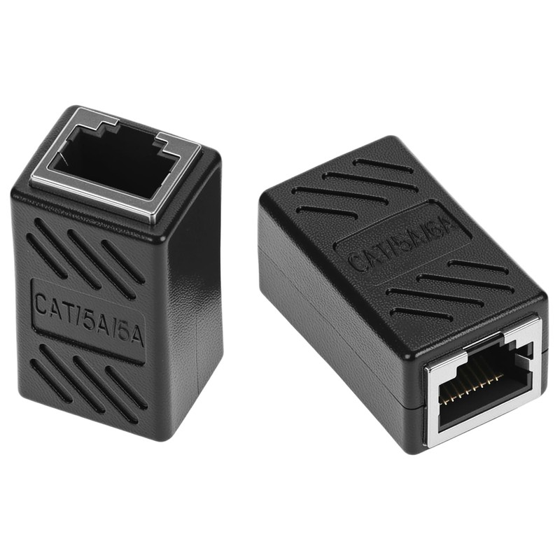 QWORK RJ45 Ethernet Coupler, 6-Pack Female to Female Inline Extender