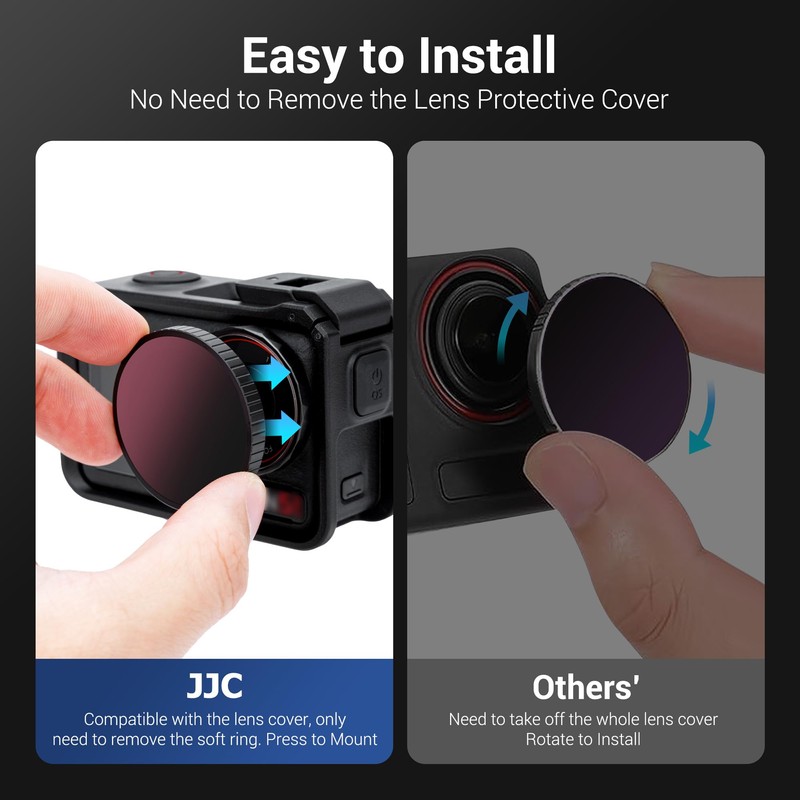 JJC 4-Pack ND CPL Filter Kit for DJI Osmo Action