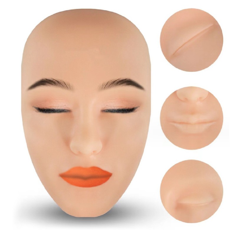 Makeup Practice Face Kit 3D Realistic Full Face Practice Broad