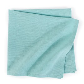 ZOMI Cloth Napkins Set of 12, Cotton Linen Blend Napkins, Washable, Soft, Durable, Absorbent, Table Dinner Napkins Cloth for Hotel, Lunch, Restaurant, Weddings, Christmas Parties (Aqua, 18"x18")