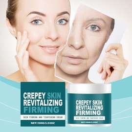 Crepey Skin Repair Treatment - Face Tightening Cream for Neck/Body Firming Cream for Loose Areas 72H Deep Hydration Fast-Absorbing Non-Greasy All Skin Types Reduces Fine Lines 100g (3PCS)