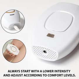 LIVGLO Laser Hair Remover Painless & Portable Device for Smooth Skin Easy-to-Use Gentle Hair Reduction for Home Use