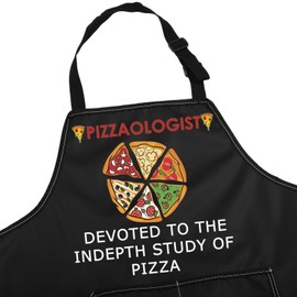 MYSOMY Pizza Chef Apron For Men Pizza Maker Apron Pizza Chef Gifts Pizzaologist Gifts Pizzeria Apron For Chef Men (Pizzaologist DEVOTED TO THE INDEPTH STUDY OF PIZZA)