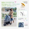PETIQUE | Rain and Wind Shield Cover for Dog Stroller