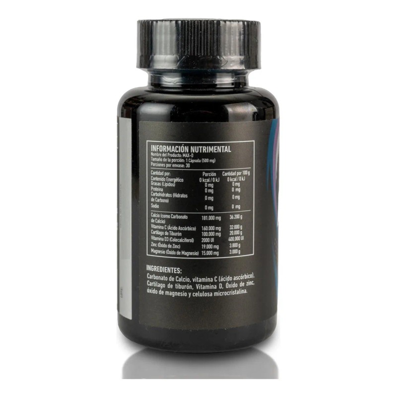 Vitamina D3 Max-d 30 Cápsulas 2000 Ui Protgt