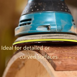 4PCS 5 Inch 8 Holes Soft & High Foam Interface Pad, Orbital Sander Foam Pad 5 inch, Hook and Loop 5 Inch Sponge Cushion Buffer Backing Pad for Orbital Sander