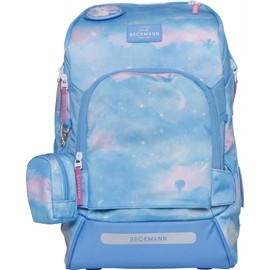 Beckmann ACTIVE AIR FLEX Ergonomic School Backpack for Kids –Lightweight, Adjustable, Expandable – Healthy Posture, Durable – Ages 6-8, Elementary school, 1st & 2nd grade. 20-25 lt. FAIRYTALE, BLUE