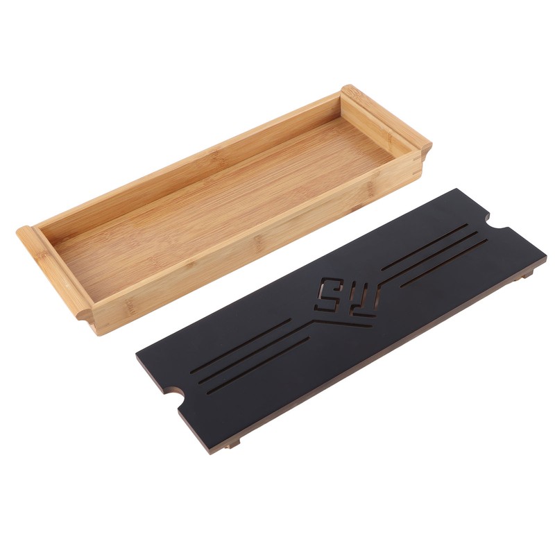 Bamboo Tea Tray Cup Plate Traditional Chinese Style Serving Tray