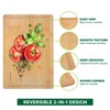Bamboo Cutting Boards for Kitchen with Juice Groove [Extra-Large] Wood