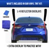 Reflector Tint Overlays Compatible with 2019-2025 Toyota Corolla Sedan