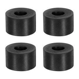 sourcing map 4Pcs 1" OD x 3/8" ID x 5/8" Thick Round Rubber Washers Flat Rubber Spacer Bushing for Home Appliances Cars Boat Accessories