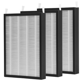 FCFMY 3 Packs HEPA Carbon Combo Replacement Filters for NuWave Large Area OxyPure Air Purifier 47001, 47002, 47003, and 47004