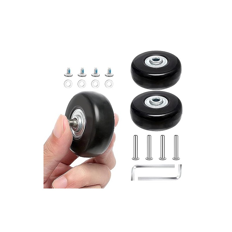 4pcs (40 x 18 mm) Replacement Wheels for Suitcase Rubber