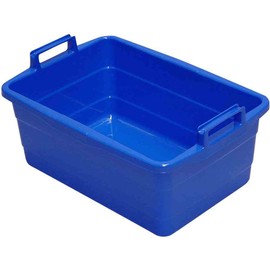 Lockweiler 103-975026 Plastic Square Laundry Tray, 50 x 35 x 20 cm, 26 Litres, Blue