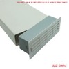 Kair 204mm x 60mm Airbrick with Surround - White