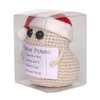 DICHA Crochet Positive Potato with Christmas Hat- Cute and Funny