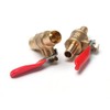ExcInter 12mm Hose Barb Inline Water/Air Gas Fuel Line Shut-Off