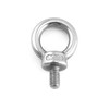 QWORK Pack of 20 M6 304 Stainless Steel Eye Bolts