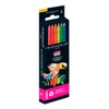 Prismacolor Neon Colored Pencils Set, 6 count, Junior 4.0mm
