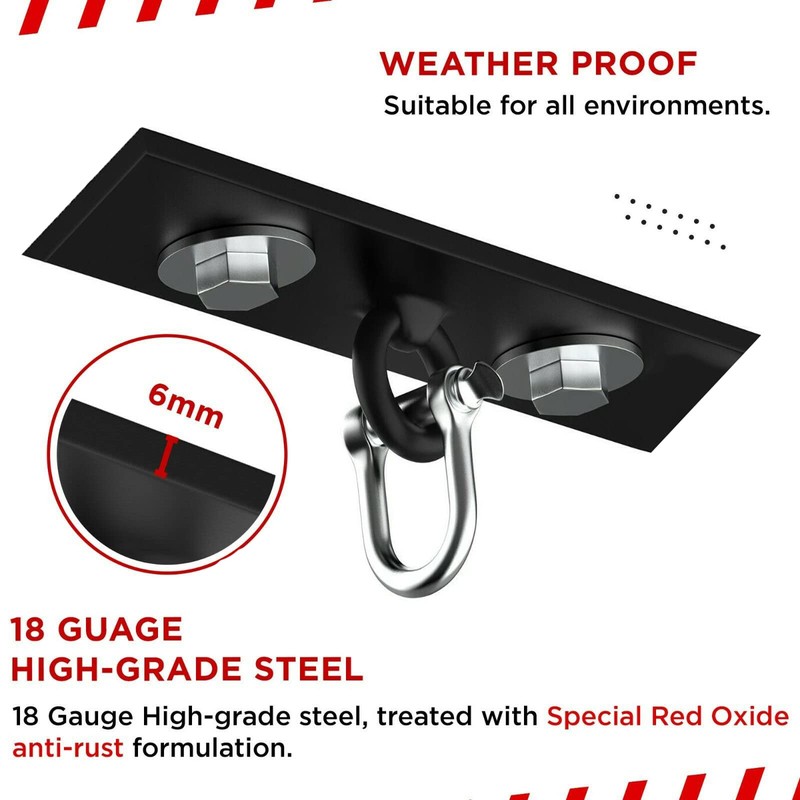 PUNCH BAG CEILING HOOK by Athletics Gear | 18-guage Heavy