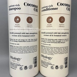 Oilology Natural Beauty Oils Oliology Nutrient-Rich Coconut Oil Hydrating Shampoo & Conditioner 32 fl oz Each