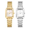Lancardo Women Square Wrist Watch: Classic Gold Tone Band Case