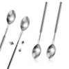 2 Pcs Extendable Spoon 8.7 to 25.5 inch Telescopic Spoon,