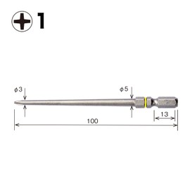 Vessel AC161100 Single Head Cushion Bit + 1 x 100, 2 Piece Set