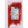 7" Nylon Cable Ties - Red / 100 Pack :