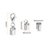 sourcing map Cord End Caps 5.5mm End Caps Barrel Beads