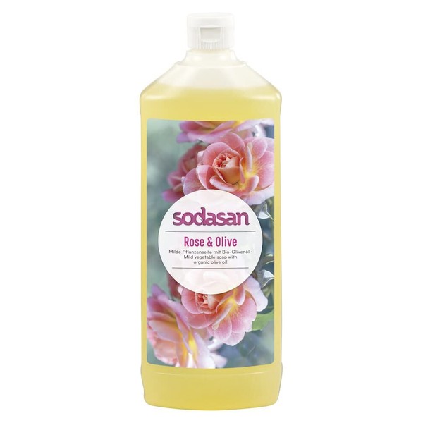 Sodasan Liquid Soap Rose & Olive Refill (2 x 1000 ml)
