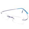 Jcerki Frameless Myopia Glasses Men and women Nearsighted Glasses -2.00