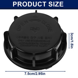 JAWUZ Dust Cap for Headlight Bulb Cover Cap 92140-3K000 92140-2D000 Replacement Part Compatible with Elantra Kia Carens Cee'd Sportage Various Vehicle Models