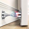 Silver Magnetic Stainless Steel Door Stopper – Wall & Floor
