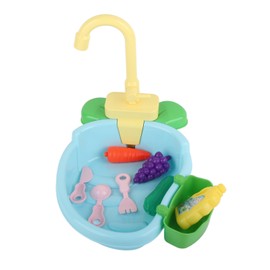 Automatic Parrot Bath Tub Multipurpose Fun Pretend Play Bird Shower Bathing Tub with Faucet for Pet Birds Parrots Blue