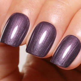 Ozzeal Pearl Gel Nail Polish, Purple Brown Glitter Pearl Gel Nail Polish Sparkle Shimmer Gel Brown Pearl Glitter Nail Polish Fall Winter Soak off LED UV Gel Nail Polish for Art DIY Manicure 15ML