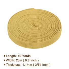 Rebower - Correa de nailon de 10 yardas x 7/8 pulgadas, correa de polipropileno ligera, correa de mochila para reparación de equipos de bricolaje, correas de carga para equipaje al aire última