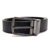 Coach Men's Belt CY982 QBMI5 Reversible Charcoal Black, charcoal/black