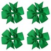 Hair Bows Clips 3" inch Pinwheel Vibrant Bright Colourful School