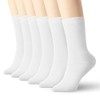 K-LORRA 6 Pack Men Women High Ankle Cotton Socks Blue