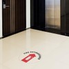 Fire Extinguisher Floor Decals Red Anti-Slip Round Shape G Business