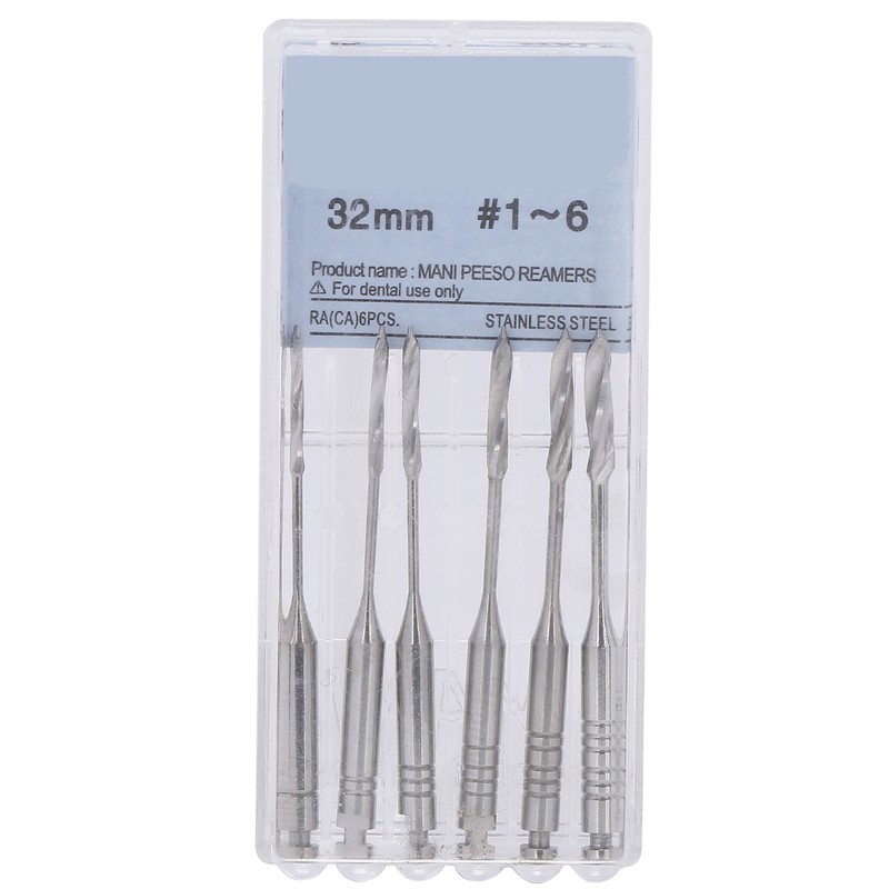 6pcs Dental Peeso Reamers Drill File Endodontic Files for Endodontic