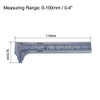 sourcing map Vernier Caliper 10cm 4 Inch Metric Mini Double