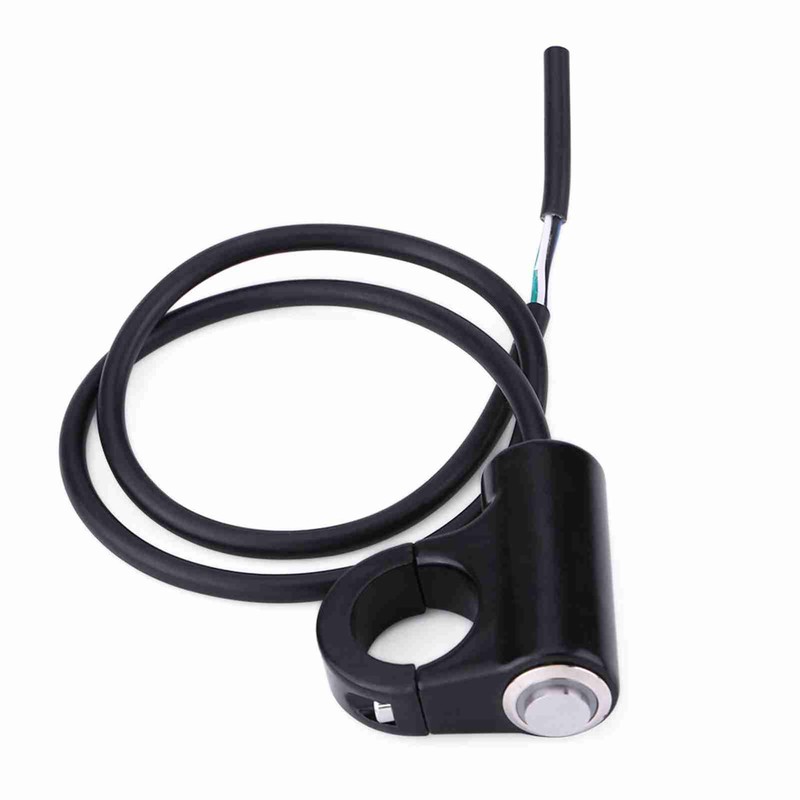 22mm Motorcycle Handlebar Mount Switch Push Button ON/Off Blue Ray
